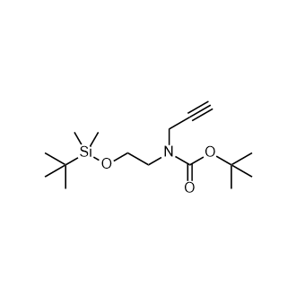 (2-((叔丁基二甲基甲硅烷基)氧基)乙基)(丙-2-炔-1-基)氨基甲酸叔丁酯,tert-Butyl (2-((tert-butyldimethylsilyl)oxy)ethyl)(prop-2-yn-1-yl)carbamate