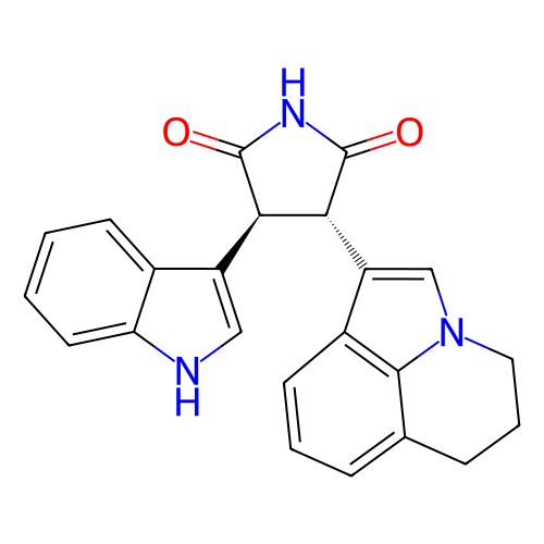 (3S,4S)-3-(5,6-二氢-4H-吡咯并[3,2,1-ij]喹啉)-4-(1H-吲哚)-2,5-吡咯烷二酮,(3S,4S)-3-(5,6-Dihydro-4H-pyrrolo[3,2,1-ij]quinolin-1-yl)-4-(1H-indol-3-yl)pyrrolidine-2,5-dione