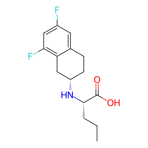 (S)-2-(((S)-6,8-二氟-1,2,3,4-四氫萘-2-基)氨基)戊酸,N-[(2S)-6,8-Difluoro-1,2,3,4-tetrahydro-2-naphthalenyl]-L-norvaline