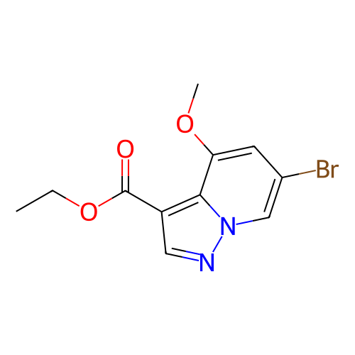 6-溴-4-甲氧基吡唑并[1,5-a]吡啶-3-羧酸乙酯,Ethyl 6-bromo-4-methoxypyrazolo[1,5-a]pyridine-3-carboxylate