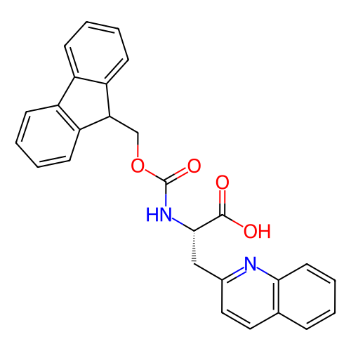 (S)-2-((((9H-芴-9-基)甲氧基)羰基)氨基)-3-(喹啉-2-基)丙酸,Fmoc-β-(2-quinolyl)-Ala-OH