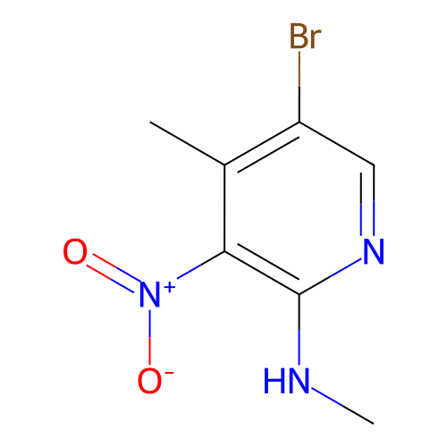 5-溴-N,4-二甲基-3-硝基吡啶-2-胺,5-Bromo-N,4-dimethyl-3-nitropyridin-2-amine