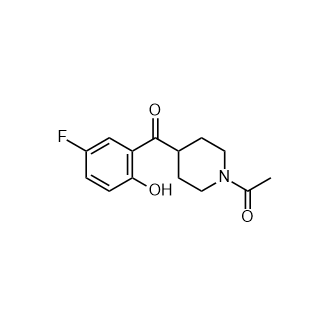 1-乙酰基-4-(5-氟-2-羟基苯甲酰基)哌啶,1-[4-(5-Fluoro-2-hydroxybenzoyl)-1-piperidinyl]-ethanone