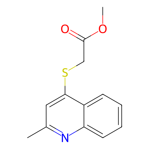 2-[((2-甲基-4-喹啉基)硫烷基]乙酸甲酯,Methyl2-[(2-methyl-4-quinolyl)sulfanyl]acetate