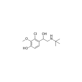 4-(2-(叔丁基氨基)-1-羟基乙基)-3-氯-2-甲氧基苯酚,4-(2-(tert-Butylamino)-1-hydroxyethyl)-3-chloro-2-methoxyphenol