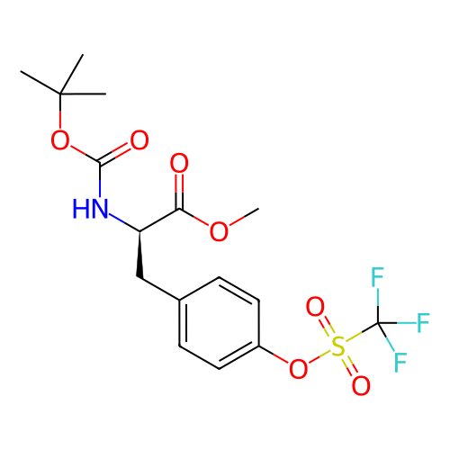 ((叔丁氧基羰基)氨基)-3-(4-(((三氟甲基)磺酰基)氧基)苯基)丙酸甲酯,(R)-methyl 2-((tert-butoxycarbonyl)amino)-3-(4-(((trifluoromethyl)sulfonyl)oxy)phenyl)propanoate