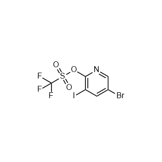 5-溴-3-碘吡啶-2-基三氟甲磺酸盐,5-Bromo-3-iodopyridin-2-yl trifluoromethanesulfonate