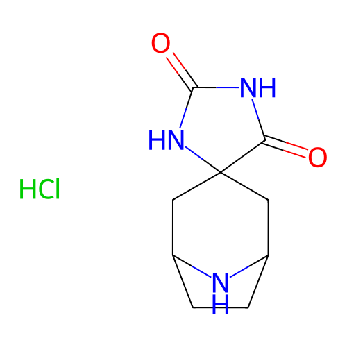 8-氮杂螺[二环[3.2.1]辛烷-3,4'-咪唑烷] -2',5'-二酮盐酸盐,8-Azaspiro[bicyclo[3.2.1]octane-3,4'-imidazolidine]-2',5'-dione hydrochloride