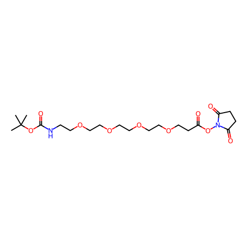 叔丁氧羰基-四聚乙二醇-丙烯酸琥珀酰亚胺酯,Boc-NH-PEG4-NHS ester