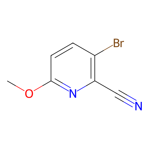 3-溴-6-甲氧基吡啶啉,3-Bromo-6-methoxypicolinonitrile