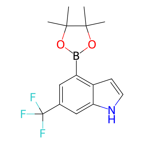 4-(4,4,5,5-四甲基-1,3,2-二氧硼戊环-2-基)-6-(三氟甲基)-1H-吲哚,4-(4,4,5,5-Tetramethyl-1,3,2-dioxaborolan-2-yl)-6-(trifluoromethyl)-1H-indole
