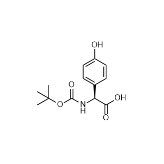 (S)-2-((叔丁氧基羰基)氨基)-2-(4-羟基苯基)乙酸,(S)-2-((tert-Butoxycarbonyl)amino)-2-(4-hydroxyphenyl)acetic acid