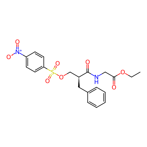 (S)-2-(2-芐基-3-(((4-硝基苯基)磺酰基)氧基)丙酰胺基)乙酸乙酯,(S)-ethyl 2-(2-benzyl-3-(4-nitrophenylsulfonyloxy)propanamido)acetate