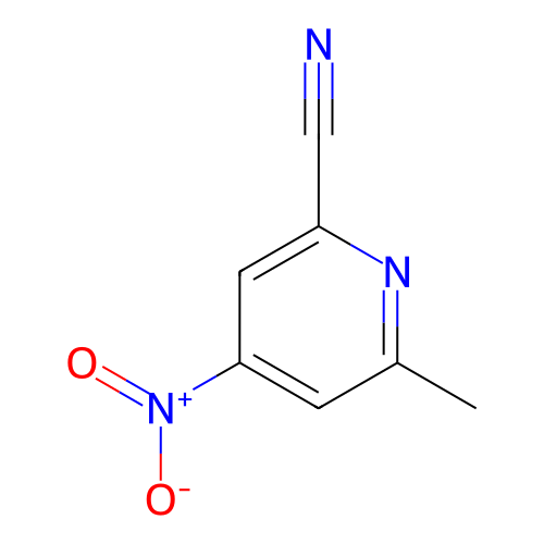 6-甲基-4-硝基-2-氰基吡啶,6-Methyl-4-nitropyridine-2-carbonitrile