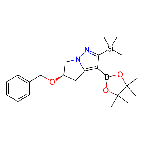 (R)-5-(苄氧基)-3-(4,4,5,5-四甲基-1,3,2-二氧硼戊环-2-基)-2-(三甲基甲硅烷基)-5,6-二氢-4H-吡咯并[1,2-b]吡唑,(R)-5-(Benzyloxy)-3-(4,4,5,5-tetramethyl-1,3,2-dioxaborolan-2-yl)-2-(trimethylsilyl)-5,6-dihydro-4H-pyrrolo[1,2-b]pyrazole