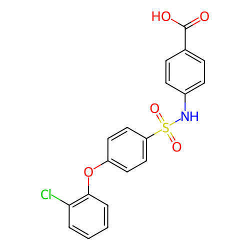 4-((4-(2-氯苯氧基)苯基)磺酰氨基)苯甲酸,4-((4-(2-Chlorophenoxy)phenyl)sulfonamido)benzoic acid