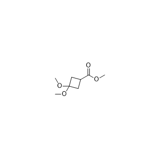 3,3-二甲氧基环丁烷-1-羧酸甲酯,Methyl 3,3-dimethoxycyclobutane-1-carboxylate
