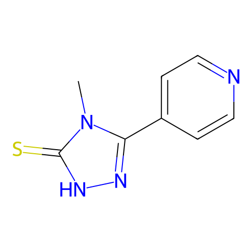 2,4-二氢-4-甲基-5-(4-吡啶基)-3H-1,2,4-三唑-3-硫酮,2,4-Dihydro-4-methyl-5-(4-pyridinyl)-3H-1,2,4-triazole-3-thione