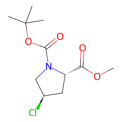 1-叔丁基2-甲基(2S,4R)-4-氯吡咯烷-1,2-二羧酸酯,1-tert-Butyl 2-methyl (2S,4R)-4-chloropyrrolidine-1,2-dicarboxylate