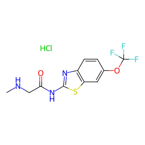2-(甲胺基)-N-(6-(三氟甲氧基)苯并噻唑-2-基)乙酰胺盐酸盐,2-(Methylamino)-N-(6-(trifluoromethoxy)benzo[d]thiazol-2-yl)acetamide hydrochloride