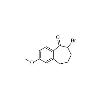 6-溴-2-甲氧基-6,7,8,9-四氫-5H-苯并[7]輪烯-5-酮,6-Bromo-2-methoxy-6,7,8,9-tetrahydro-5H-benzo[7]annulen-5-one