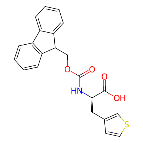 Fmoc-D-3-噻吩丙氨酸,(R)-2-((((9H-Fluoren-9-yl)methoxy)carbonyl)amino)-3-(thiophen-3-yl)propanoic acid