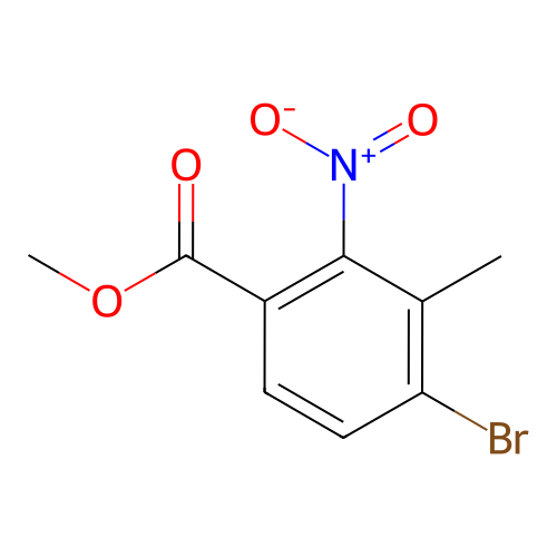 4-溴-3-甲基-2-硝基苯甲酸甲酯,Methyl 4-bromo-3-methyl-2-nitrobenzoate