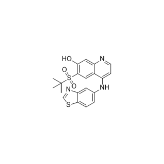 4-(苯并[d]噻唑-5-基氨基)-6-(叔丁基磺?；?喹啉-7-醇,4-(Benzo[d]thiazol-5-ylamino)-6-(tert-butylsulfonyl)quinolin-7-ol