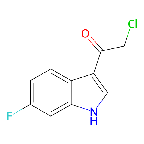 2-氯-1-(6-氟-1H-吲哚-3-基)乙-1-酮,2-Chloro-1-(6-fluoro-1H-indol-3-yl)ethan-1-one