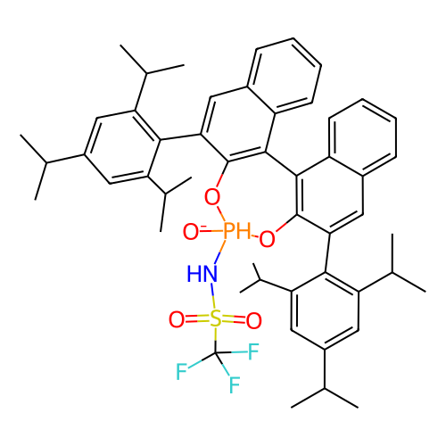 1,1,1-三氟-N-[(11bR)-4-氧-2,6-双[2,4,6-三异丙基苯基]联萘并[2,1-d:1',2'-f][1,3,2]二氧杂膦-4-基]甲磺酰胺,1,?1,?1-?Trifluoro-?N-?[(11bR)?-?4-?oxido-?2,?6-?bis[2,?4,?6-?trisisopropylphenyl]?dinaphtho[2,?1-?d:1',?2'-?f]?[1,?3,?2]?dioxaphosphepin-?4-?yl]?methanesulfonamide