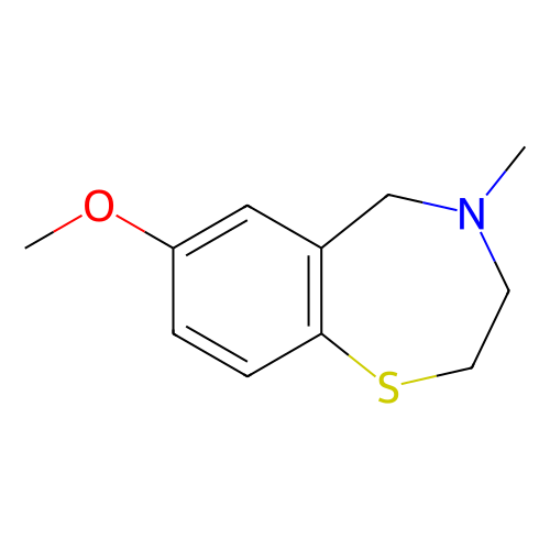 2,3,4,5-四氢-7-甲氧基-4-甲基-1,4-苯并硫氮杂卓,2,3,4,5-Tetrahydro-7-methoxy-4-methyl-1,4-benzothiazepine