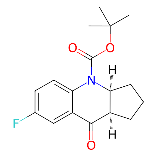 (3aS,9aR)-7-氟-9-氧代-3,3a,9,9a-四氢-1H-环戊二烯并[b]喹啉-4(2H)-羧酸叔丁酯,(3aS,9aR)-tert-Butyl 7-fluoro-9-oxo-3,3a,9,9a-tetrahydro-1H-cyclopenta[b]quinoline-4(2H)-carboxylate
