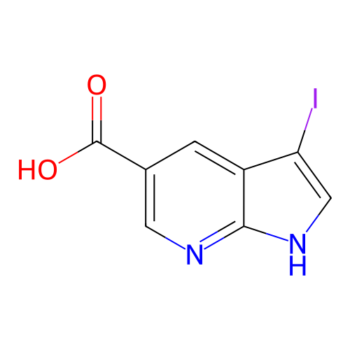 3-碘-1H-吡咯并[2,3-b]吡啶-5-羧酸,3-Iodo-1H-pyrrolo[2,3-b]pyridine-5-carboxylic acid