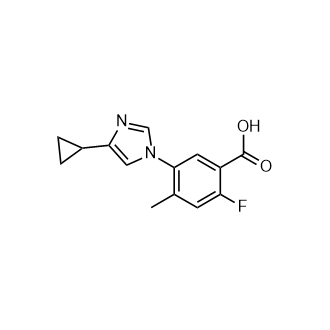 5-(4-环丙基-1H-咪唑-1-基)-2-氟-4-甲基苯甲酸,5-(4-Cyclopropyl-1H-imidazol-1-yl)-2-fluoro-4-methylbenzoic acid