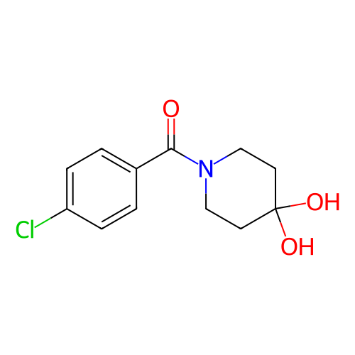 (4-氯苯基)(4,4-二羟基哌啶-1-基)甲酮,(4-Chlorophenyl)(4,4-dihydroxypiperidin-1-yl)methanone