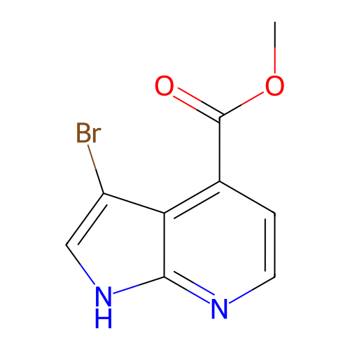 3-溴-1H-吡咯并[2,3-b]吡啶-4-甲酸甲酯,Methyl 3-bromo-1H-pyrrolo[2,3-b]pyridine-4-carboxylate