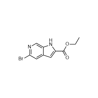 2-乙氧羰基-5-溴-6-氮雜吲哚,Ethyl 5-bromo-1H-pyrrolo-[2,3-c]-pyridine-2-carboxylate