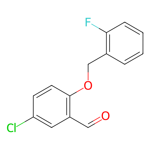 5-氯-2-((2-氟苄基)氧基)苯甲醛,5-Chloro-2-((2-fluorobenzyl)oxy)benzaldehyde