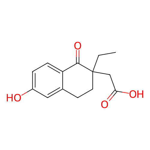 2-(2-乙基-6-羥基-1-氧代-1,2,3,4-四氫萘-2-基)乙酸,2-(2-Ethyl-6-hydroxy-1-oxo-1,2,3,4-tetrahydronaphthalen-2-yl)acetic acid