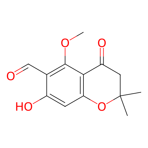 7-羥基-5-甲氧基-2,2-二甲基-4-氧代色滿-6-甲醛,7-Hydroxy-5-methoxy-2,2-dimethyl-4-oxochroman-6-carbaldehyde