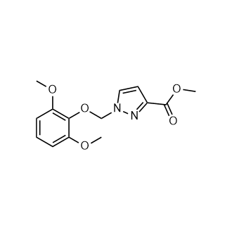 1-((2,6-二甲氧基苯氧基)甲基)-1H-吡唑-3-羧酸甲酯,Methyl 1-((2,6-dimethoxyphenoxy)methyl)-1h-pyrazole-3-carboxylate