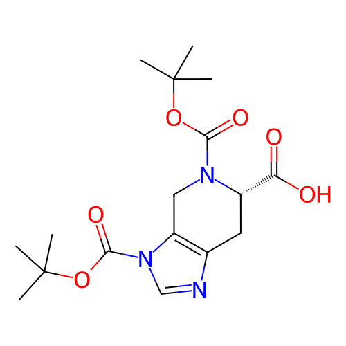 (S)-3,5-双(叔丁氧基羰基)-4,5,6,7-四氢-3H-咪唑并[4,5-c]吡啶-6-羧酸,(S)-3,5-Bis(tert-butoxycarbonyl)-4,5,6,7-tetrahydro-3H-imidazo[4,5-c]pyridine-6-carboxylic acid