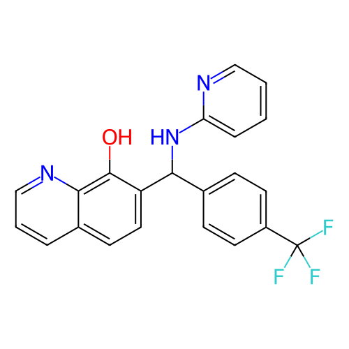 7-{[(吡啶-2-基)氨基][4-(三氟甲基)苯基]甲基}喹啉-8-醇,7-{[(pyridin-2-yl)amino][4-(trifluoromethyl)phenyl]methyl}quinolin-8-ol