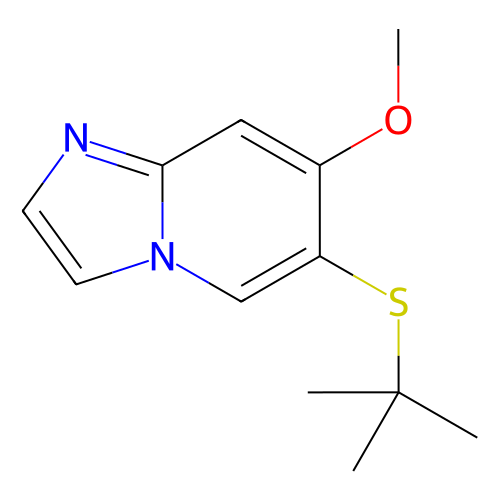 6-(叔丁硫基)-7-甲氧基咪唑并[1,2-a]吡啶,6-(Tert-butylthio)-7-methoxyimidazo[1,2-a]pyridine