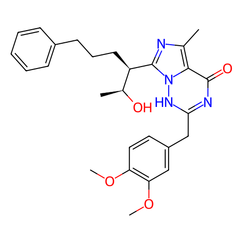 2-(3,4-二甲氧基芐基)-7-((2S,3S)-2-羥基-6-苯基己-3-基)-5-甲基咪唑并[5,1-f][1,2,4]三嗪-4(3H)-酮,2-(3,4-dimethoxybenzyl)-7-((2S,3S)-2-hydroxy-6-phenylhexan-3-yl)-5-methylimidazo[1,5-f][1,2,4]triazin-4(3H)-one