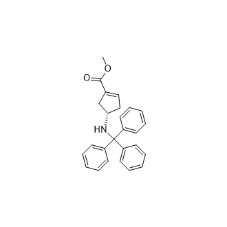 (S)-4-(三苯甲基氨基)环戊-1-烯甲酸甲酯,Methyl (4S)-4-(tritylamino)cyclopent-1-ene-1-carboxylate
