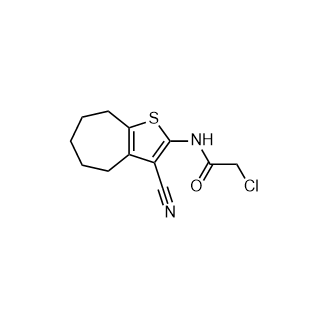 2-氯-N-(3-氰基-5,6,7,8-四氫-4H-環(huán)庚[b]噻吩-2-基)乙酰胺,2-Chloro-N-(3-cyano-5,6,7,8-tetrahydro-4H-cyclohepta[b]thiophen-2-yl)acetamide