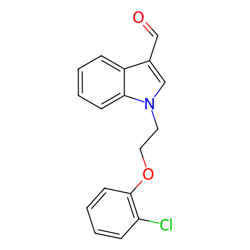 1-(2-(2-氯苯氧基)乙基)-1H-吲哚-3-甲醛,1-(2-(2-Chlorophenoxy)ethyl)-1H-indole-3-carbaldehyde