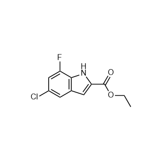 5-氯-7-氟-1H-吲哚-2-羧酸乙酯,Ethyl 5-chloro-7-fluoro-1H-indole-2-carboxylate