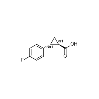 rel-(1R,2R)-2-(4-氟苯基)环丙烷-1-羧酸,rel-(1R,2R)-2-(4-Fluorophenyl)cyclopropane-1-carboxylic acid